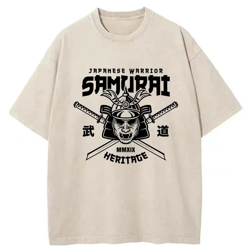 Tokyo-Tiger Bushido Japan Washed T-Shirt