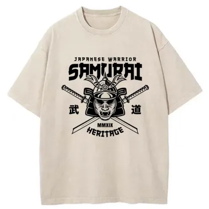Tokyo-Tiger Bushido Japan Washed T-Shirt