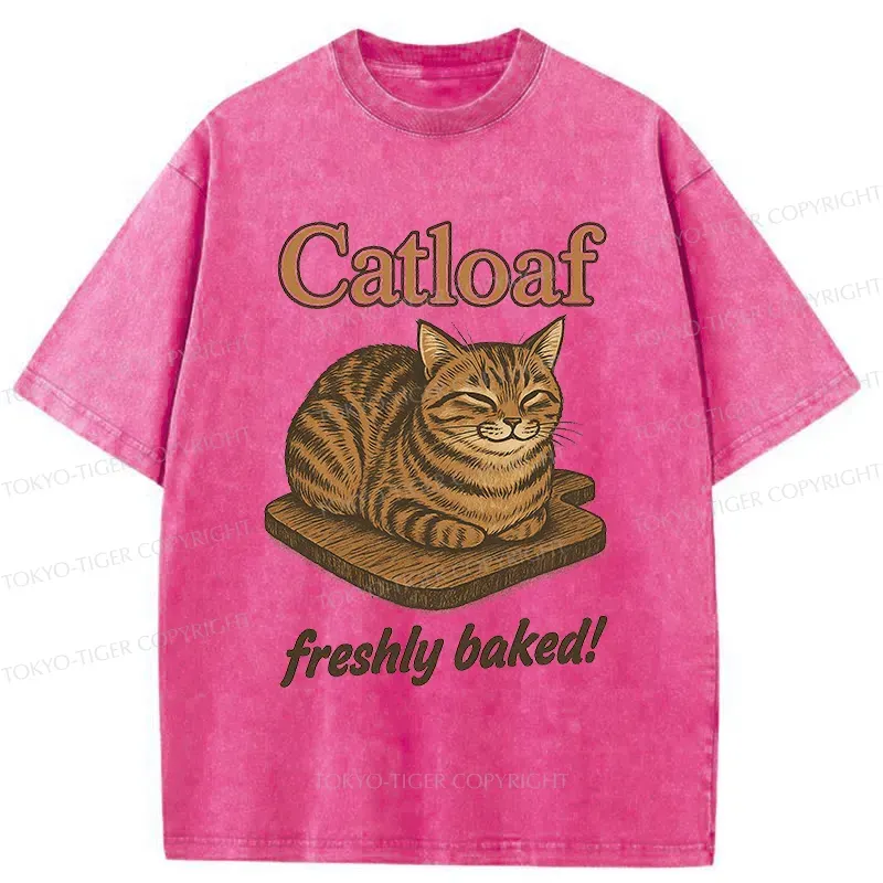 Tokyo-Tiger Japan Catloaf Washed T-Shirt