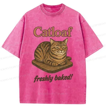 Tokyo-Tiger Japan Catloaf Washed T-Shirt