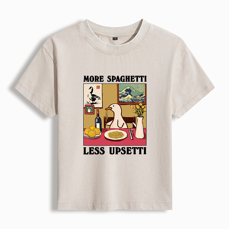 Tokyo-Tiger More Spaghetti Less Upsetti Goose Washed T-shirt