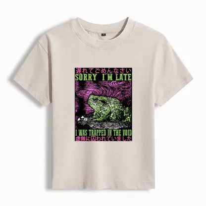 Tokyo-Tiger Frogs Trapped In The Void Washed T-shirt