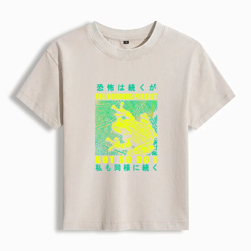 Tokyo-Tiger The Horrors Persist Frog Washed T-shirt
