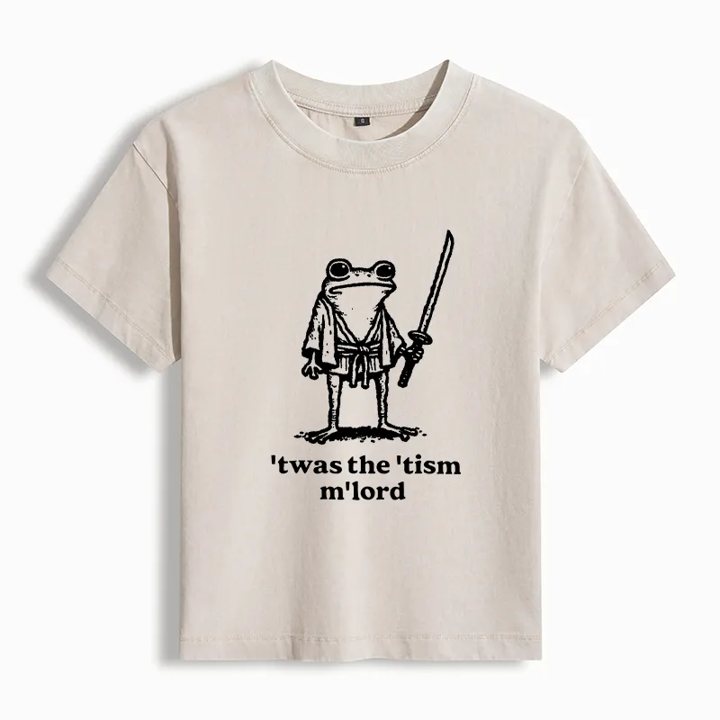 Tokyo-Tiger Focused Samurai Frog Washed T-Shirt Sale