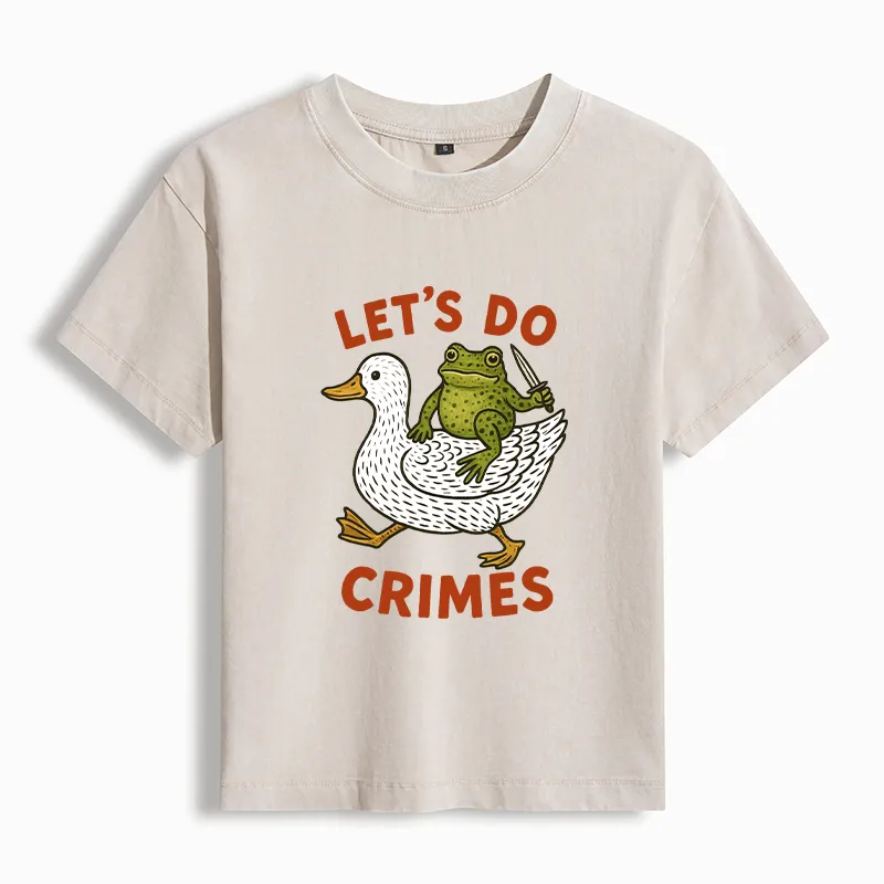 Tokyo-Tiger Frog Ready To Commit Crime Washed T-shirt