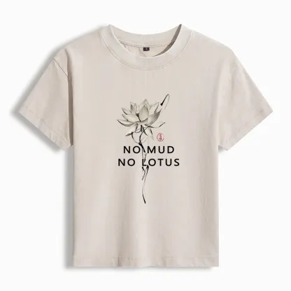 Tokyo-Tiger Japanese Zen Lotus Washed T-shirt
