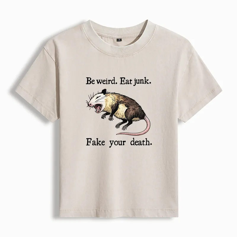 Tokyo-Tiger Possum Playing Dead Washed T-Shirt Sale