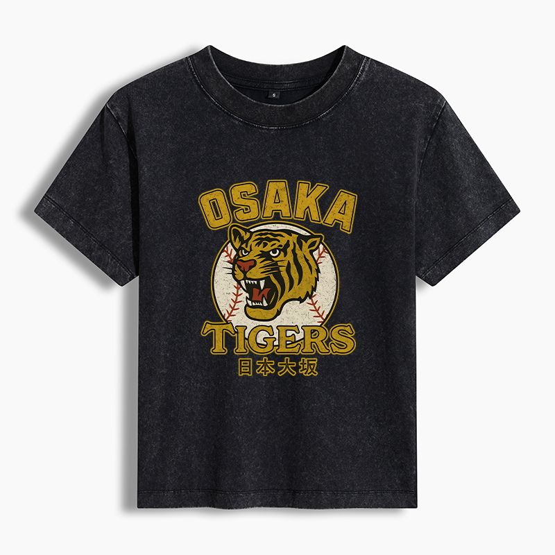 Tokyo-Tiger Funny Osaka Tigers Washed T-shirt