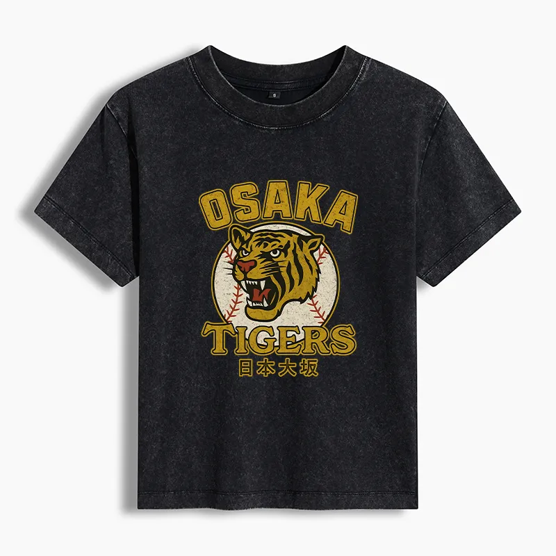 Tokyo-Tiger Funny Osaka Tigers Washed T-shirt