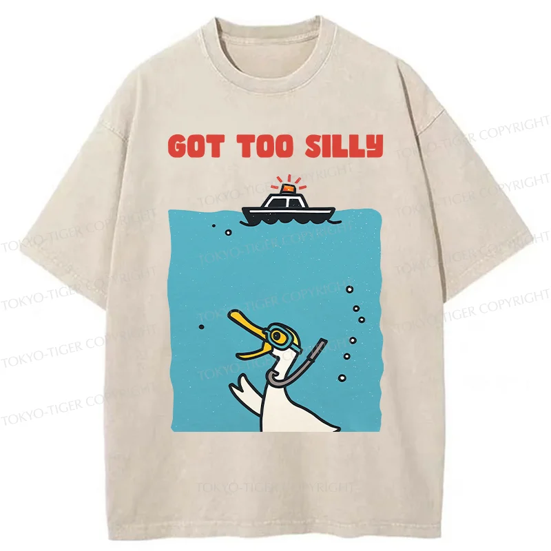 Tokyo-Tiger Diving Goose Washed T-Shirt