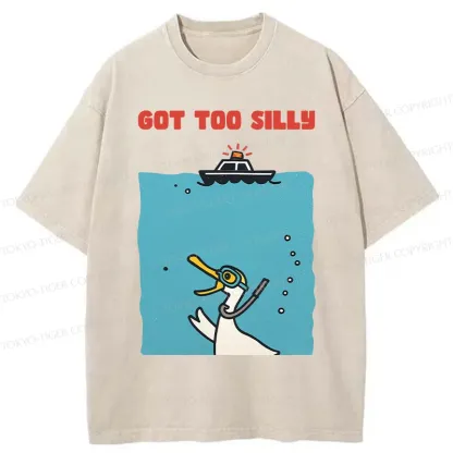 Tokyo-Tiger Diving Goose Washed T-Shirt