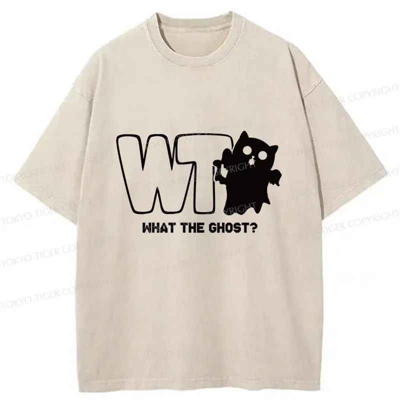 Tokyo-Tiger What The Ghost? Washed T-Shirt
