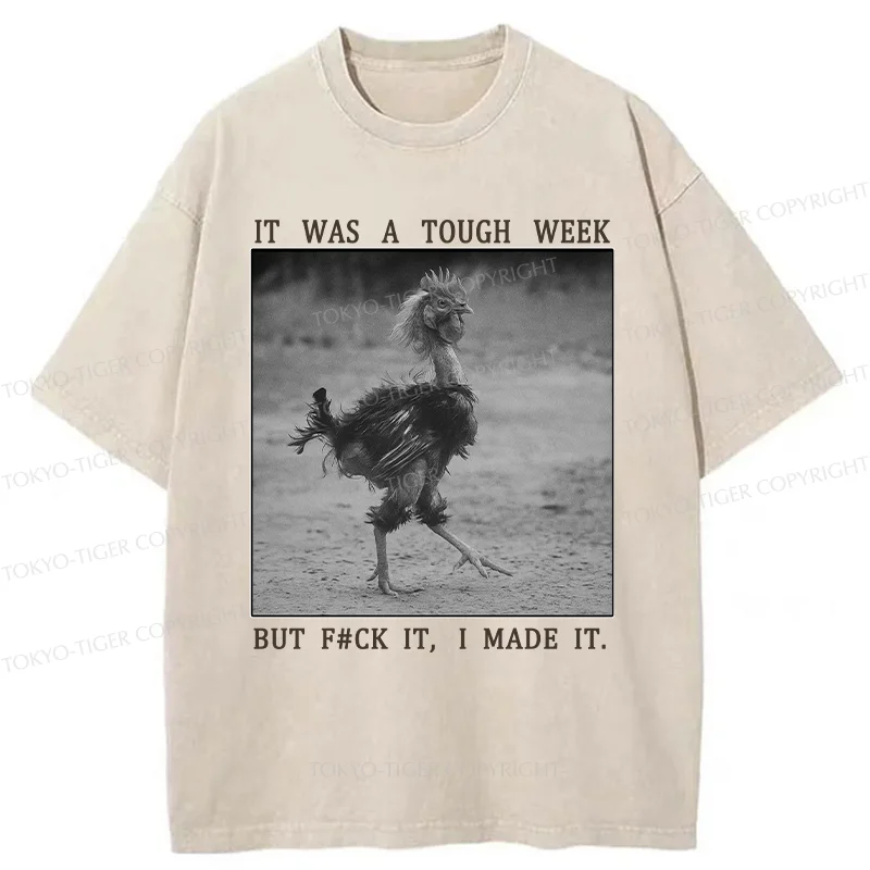Tokyo-Tiger Successful Chicken Washed T-Shirt