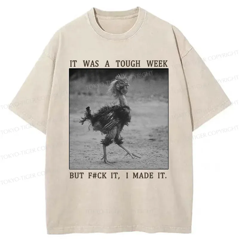 Tokyo-Tiger Successful Chicken Washed T-Shirt