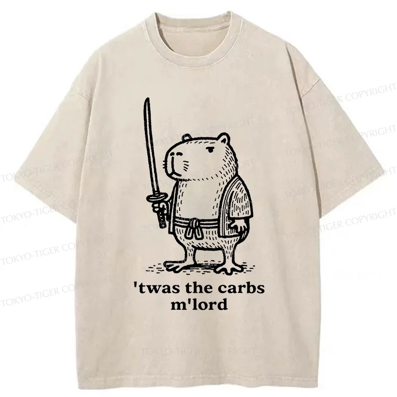 Tokyo-Tiger Obese Capybara Washed T-Shirt