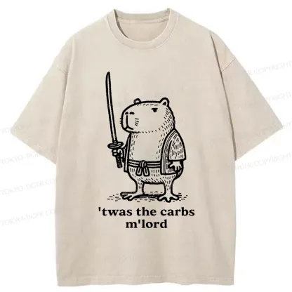 Tokyo-Tiger Obese Capybara Washed T-Shirt