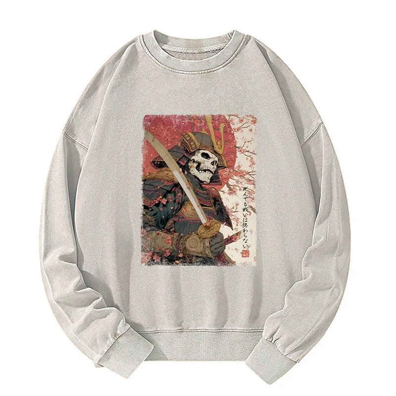 Tokyo-Tiger Samurai Under The Sakura Washed Sweatshirt Sale