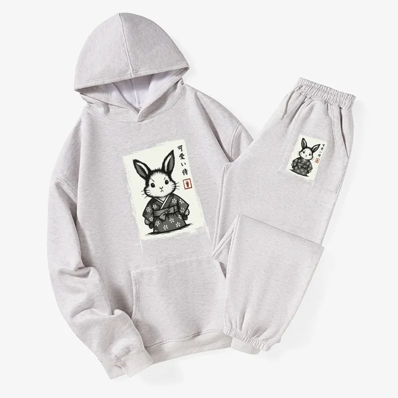 Tokyo-Tiger Is It Already Monday Fleece Lined Hoodie Set Sale