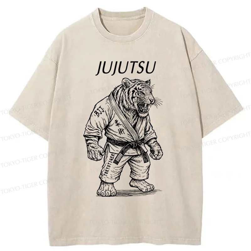 Tokyo-Tiger Judo Tiger Washed T-Shirt