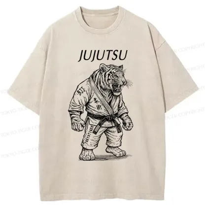 Tokyo-Tiger Judo Tiger Washed T-Shirt