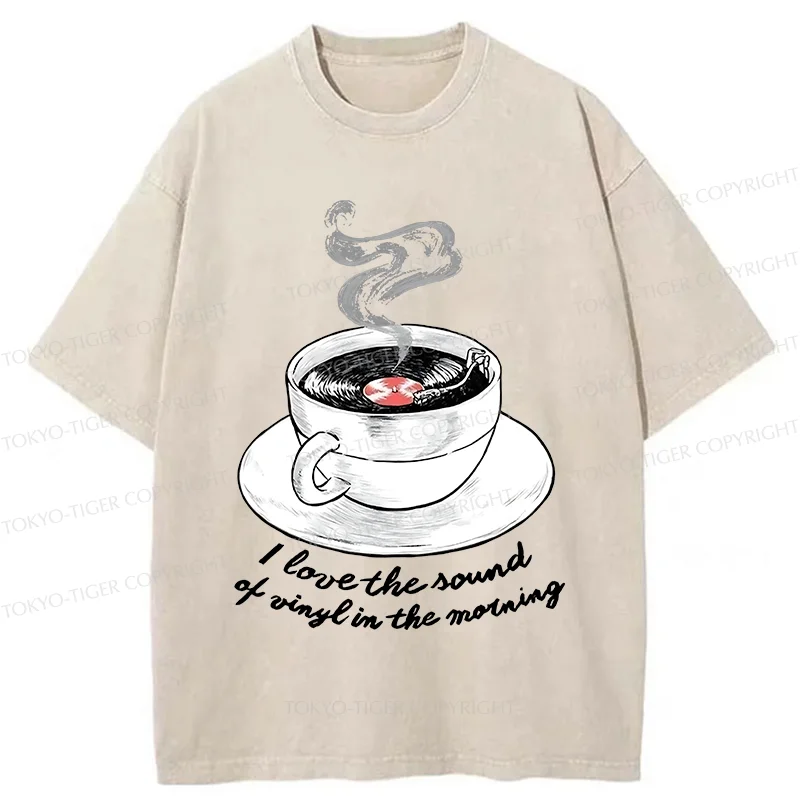 Tokyo-Tiger Coffee Records Washed T-Shirt