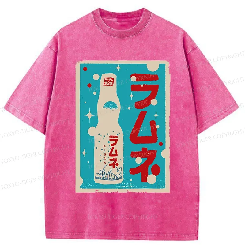 Tokyo-Tiger Retro Soda Washed T-Shirt