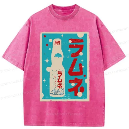 Tokyo-Tiger Retro Soda Washed T-Shirt
