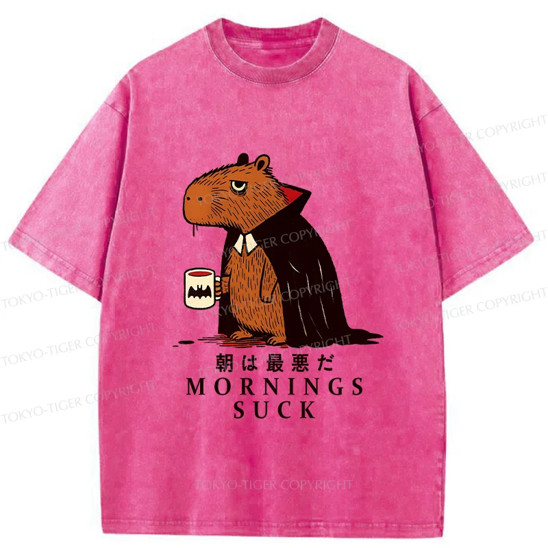 Tokyo-Tiger Vampire Capybara Washed T-Shirt