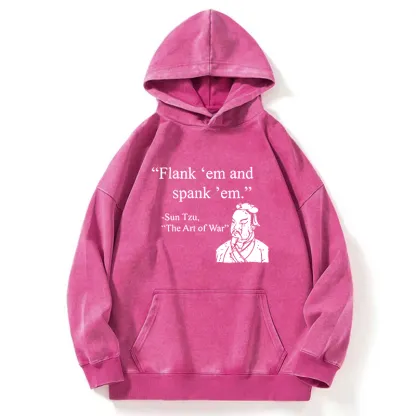 Tokyo-Tiger The Art Of War Funny Washed Hoodie