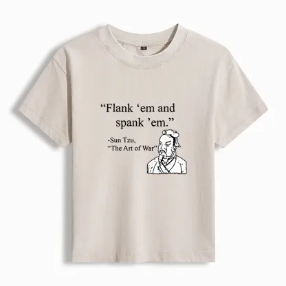 Tokyo-Tiger The Art Of War Funny Women's Washed T-shirt