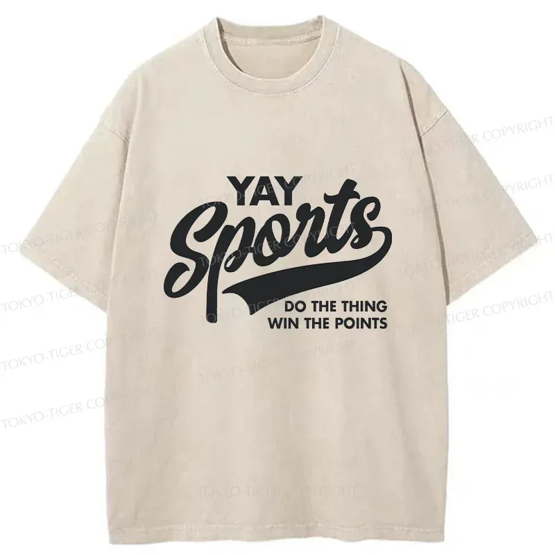 Tokyo-Tiger Sports Funny Washed T-Shirt