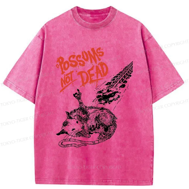 Tokyo-Tiger Possums Don't Die Washed T-Shirt