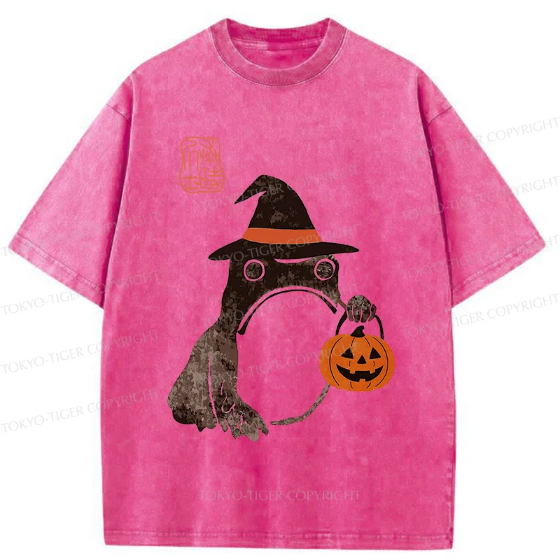 Tokyo-Tiger Halloween Frog Washed T-Shirt