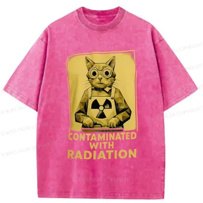 Tokyo-Tiger Mutant Cat Washed T-Shirt