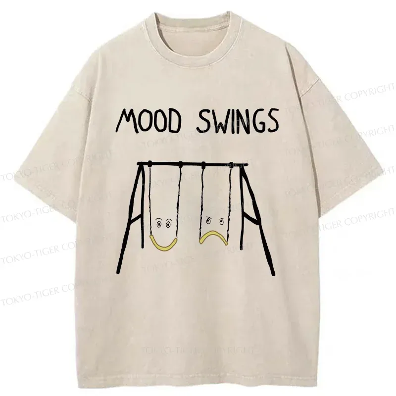 Tokyo-Tiger Swing Changes Your Mood Washed T-Shirt