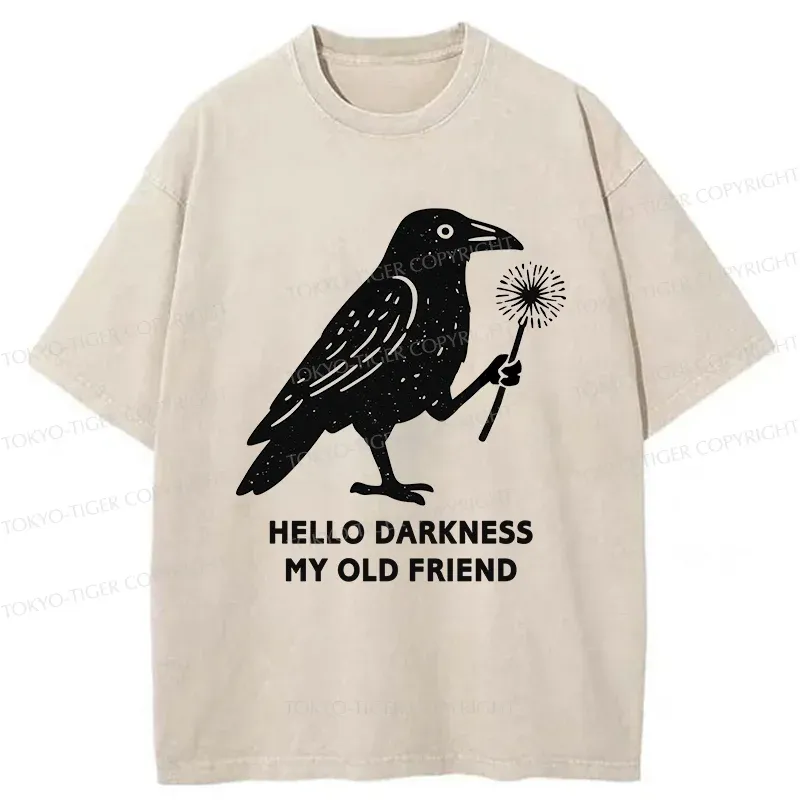Tokyo-Tiger My Old Friend The Crow Washed T-Shirt