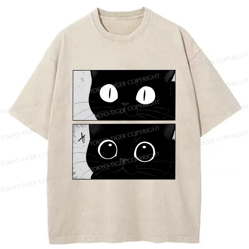 Tokyo-Tiger Become A Cute Cat Washed T-Shirt