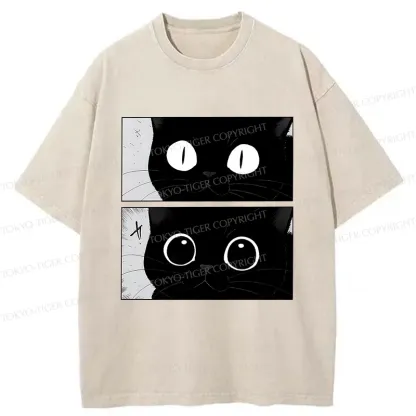 Tokyo-Tiger Become A Cute Cat Washed T-Shirt