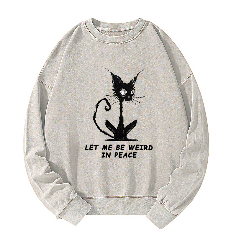Tokyo-Tiger Cat Gradually Became Strange Washed Sweatshirt