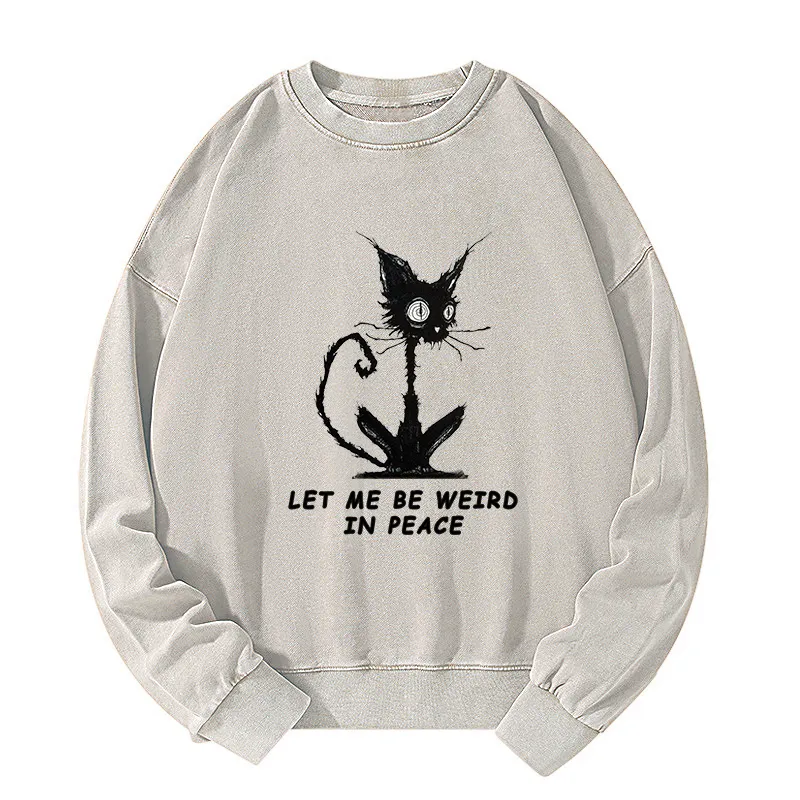 Tokyo-Tiger Cat Gradually Became Strange Washed Sweatshirt