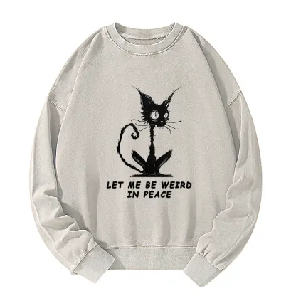Tokyo-Tiger Cat Gradually Became Strange Washed Sweatshirt