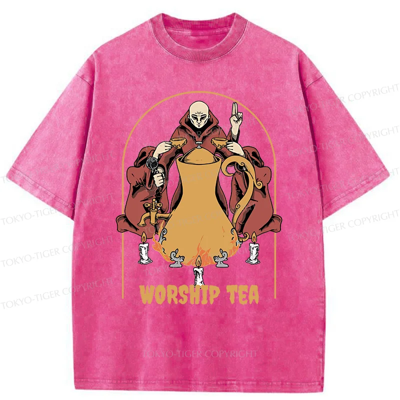 Tokyo-Tiger Tea Ceremony Washed T-Shirt