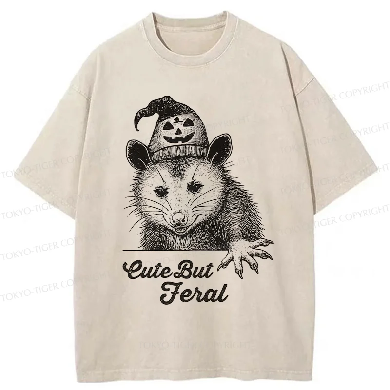Tokyo-Tiger Halloween Possum Washed T-Shirt