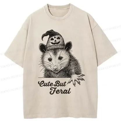 Tokyo-Tiger Halloween Possum Washed T-Shirt
