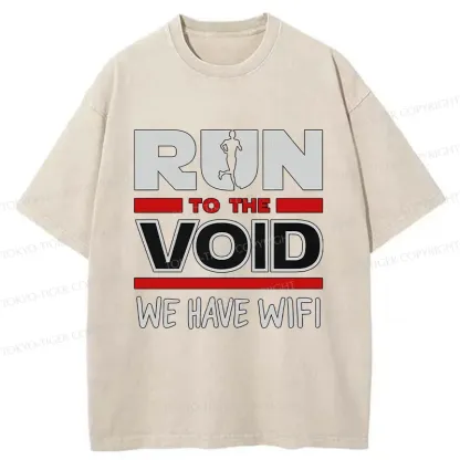 Tokyo-Tiger Funny Run Washed T-Shirt