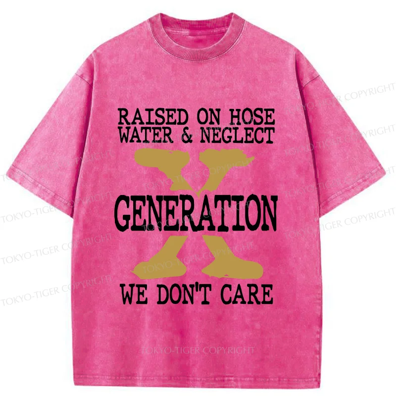 Tokyo-Tiger Generation X Funny Washed T-Shirt