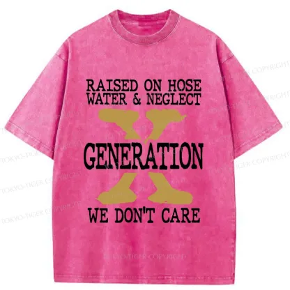 Tokyo-Tiger Generation X Funny Washed T-Shirt