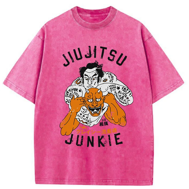Tokyo-Tiger Japanese Traditional Sumo Washed T-Shirt