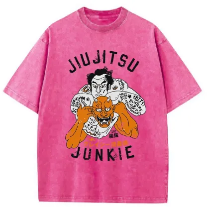 Tokyo-Tiger Japanese Traditional Sumo Washed T-Shirt