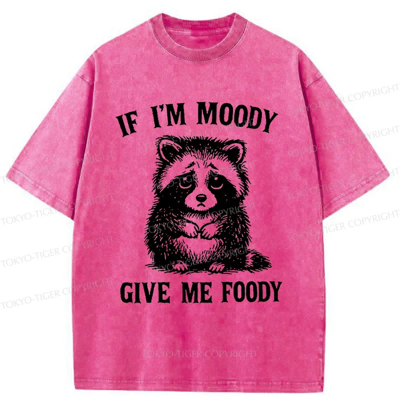 Tokyo-Tiger Raccoons Waiting To Be Fed Washed T-Shirt